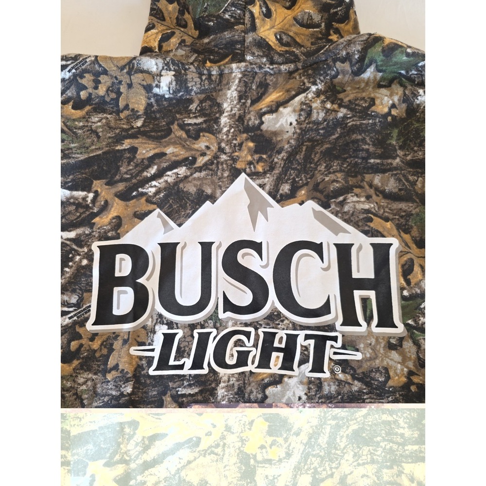 Busch Light Subterfuge Camo Hoodie Brand New Medium